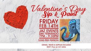 Valentines's Day Sip & Paint @ Jaz Events