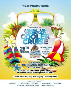 Ash Wednesday Cooler Cruise @ Island Royalty
