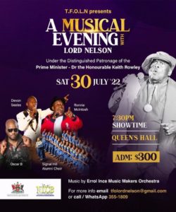 A MUSICAL EVENING WITH LORD NELSON @ Queens Hall